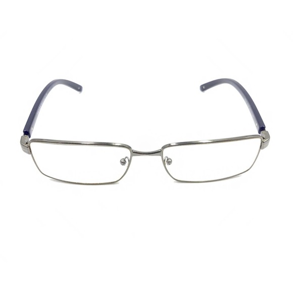 Prada VPR 65L 5AV-1O1 Gunmetal Silver Blue Eyeglasses Frames 55-16 140 Italy - Picture 2 of 12
